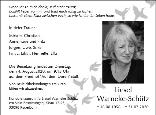 Liesel Warneke-Schütz