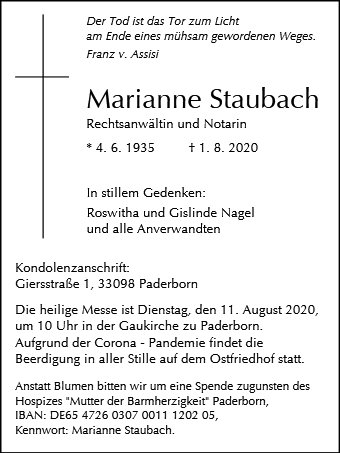 Marianne Staubach