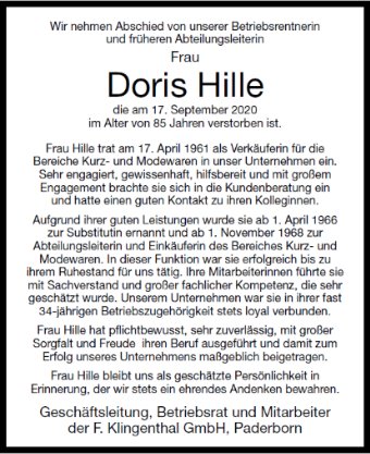 Doris Hille