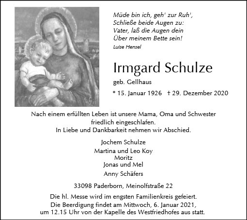 Irmgard Schulze