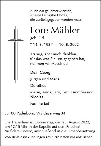 Lore Mähler