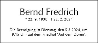 Bernd Fredrich