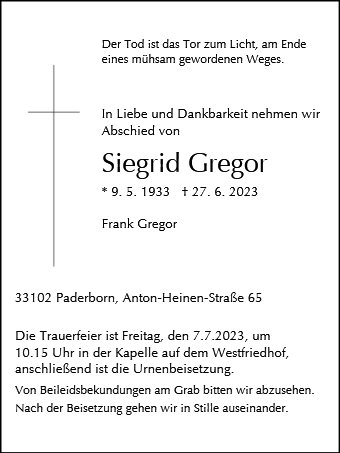 Siegrid Gregor