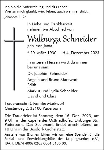 Walburga Schneider