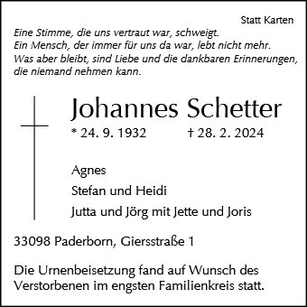 Johannes Schetter