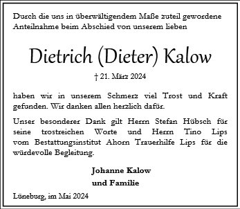 Dietrich Kalow