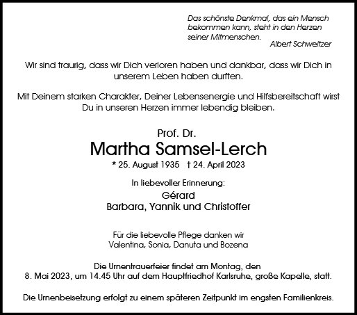 Martha Samsel-Lerch