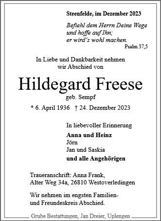 Hildegard Freese