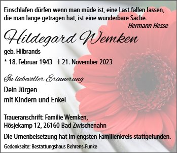 Hildegard Wemken