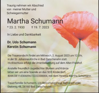 Martha Schumann