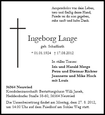 Ingeborg Lange