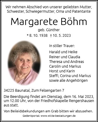 Margarete Böhm