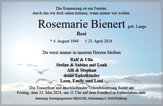 Rosemarie Bienert