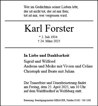 Karl Forster