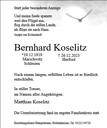 Bernhard Koselitz