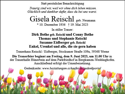 Gisela Margarete Reischl