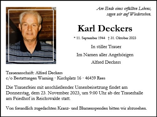 Karl Deckers