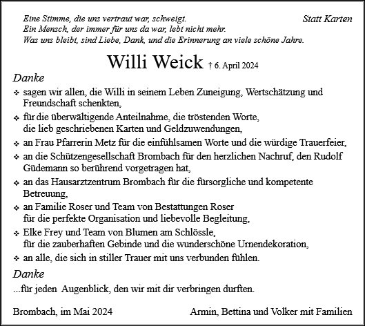 Willi Weick