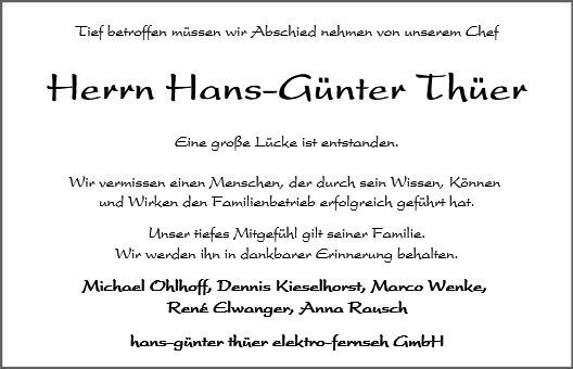 Hans-Günter Thüer