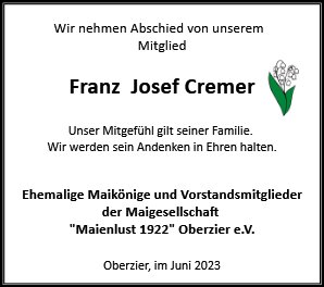 Franz  Josef Cremer