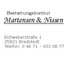 Bestattungen Martensen & Nissen