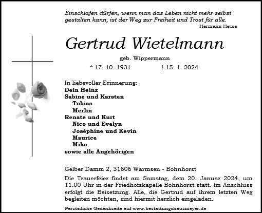 Gertrud Wietelmann