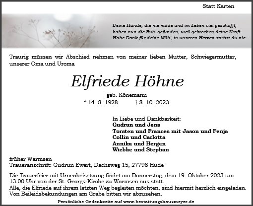 Elfriede Höhne