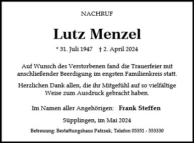 Lutz Menzel