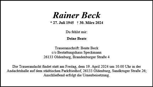 Rainer Beck