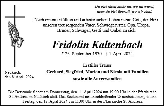 Fridolin Kaltenbach