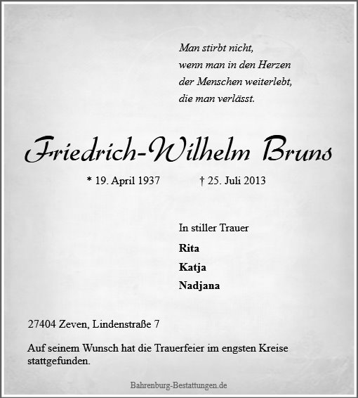 Friedrich Wilhelm Bruns