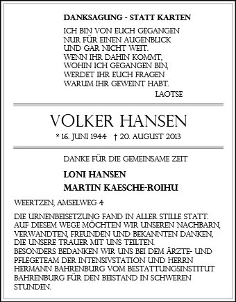 Volker Hansen