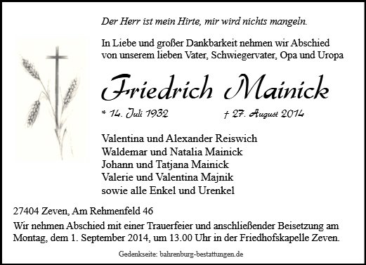 Friedrich Mainick