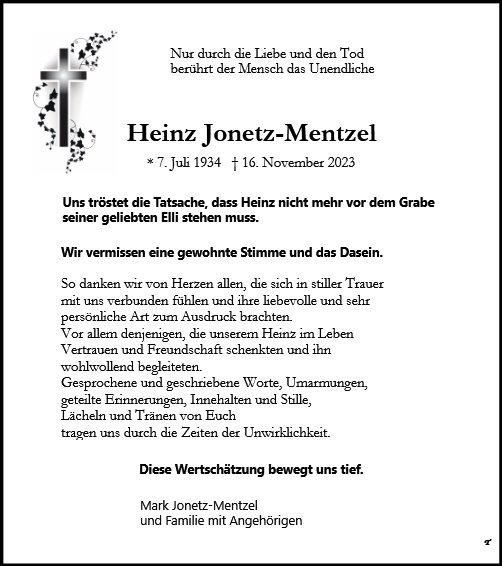 Heinz Jonetz-Mentzel