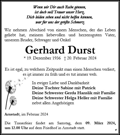 Gerhard Durst