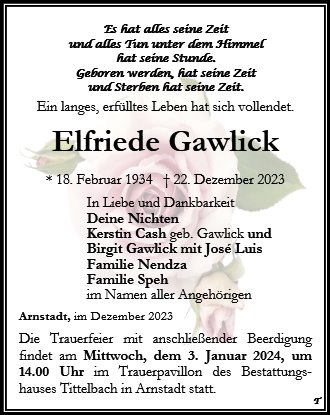 Elfriede Gawlick