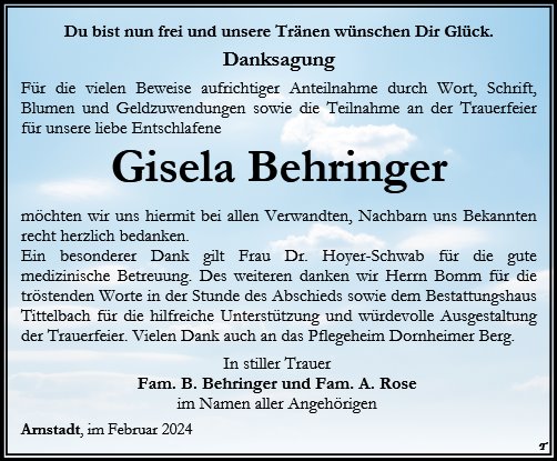 Gisela Behringer