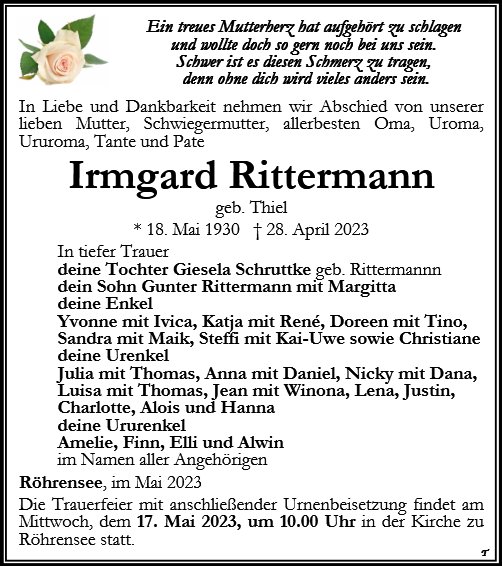 Irmgard Rittermann