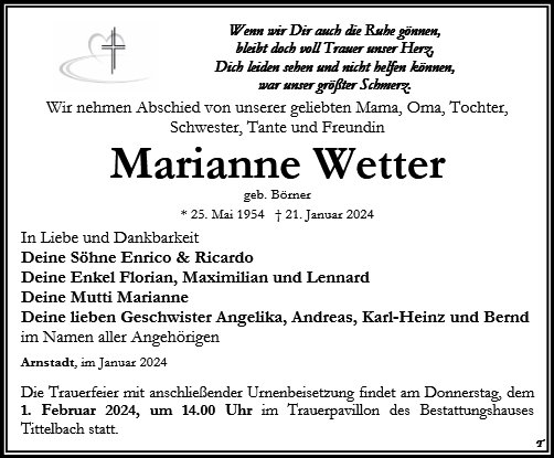 Marianne Wetter