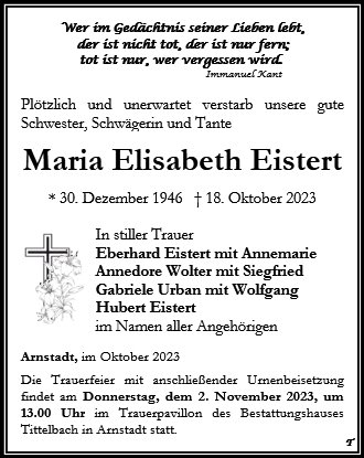 Maria Elisabeth Eistert