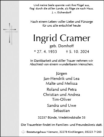 Ingrid Cramer