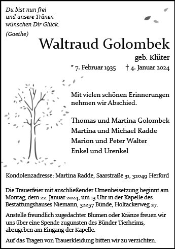 Waltraud Golombek