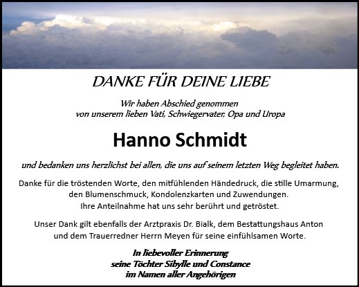 Hanno Schmidt
