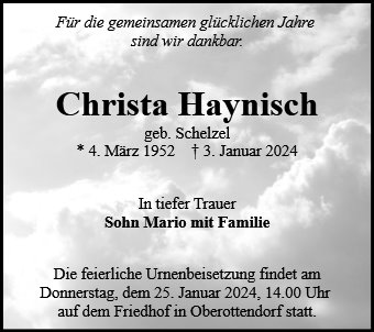 Christa Haynisch