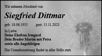 Siegfried Dittmar