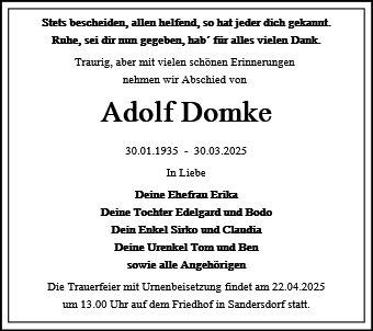 Adolf Domke