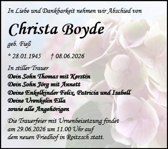 Christa Boyde
