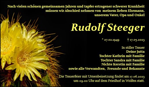 Rudolf Steeger