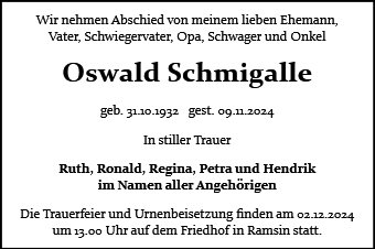 Oswald Schmigalle