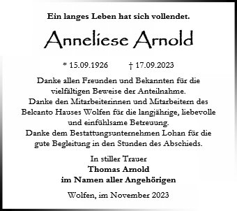 Anneliese Arnold